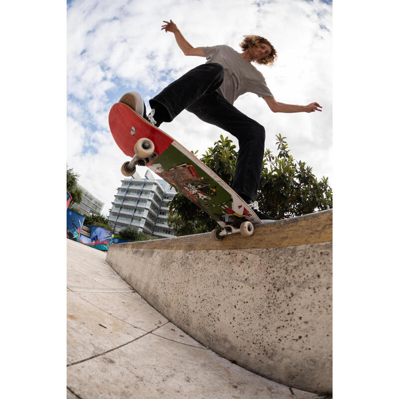 Încălțăminte Skateboard VULCA 500 II Negru-Alb Adulți 