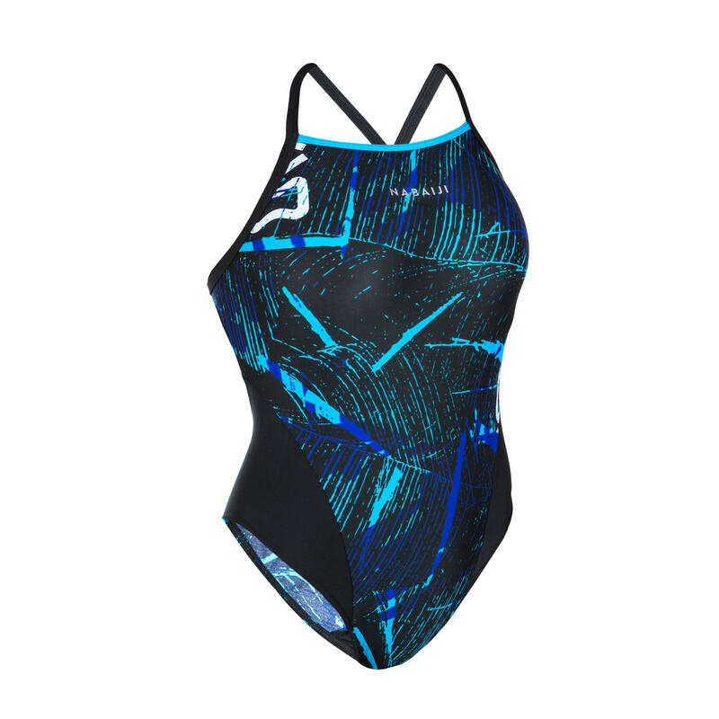 Női úszódressz, Lexa Koli, egyrészes, fekete, kék 