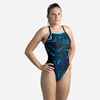 Women's One-Piece Swimming Swimsuit Lexa Koli - Black And Blue