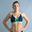 Top natación Mujer Nabaiji azul marino verde