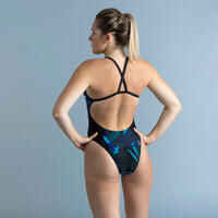 Bañador Mujer natación negro azul Lexa 900