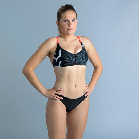 Bikiniöverdel för simning Jana Dam svart/grå 