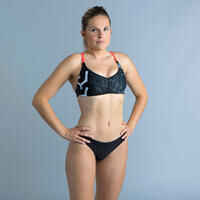 Women’s Swimming Swimsuit top Jana Black and Grey