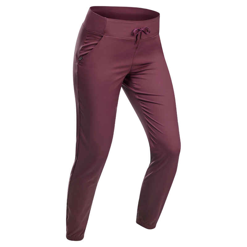 Wanderhose Damen Naturwandern - NH100 bordeaux