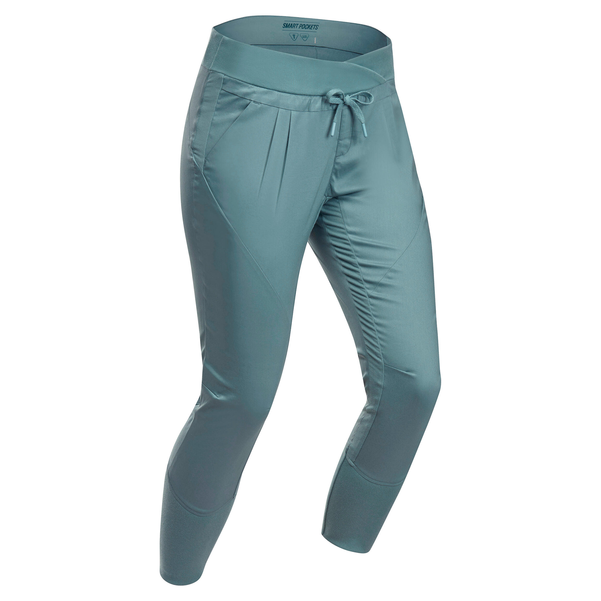 Pantalon Slim Drumeție în Natură NH500 Albastru Damă La Oferta Online decathlon imagine La Oferta Online
