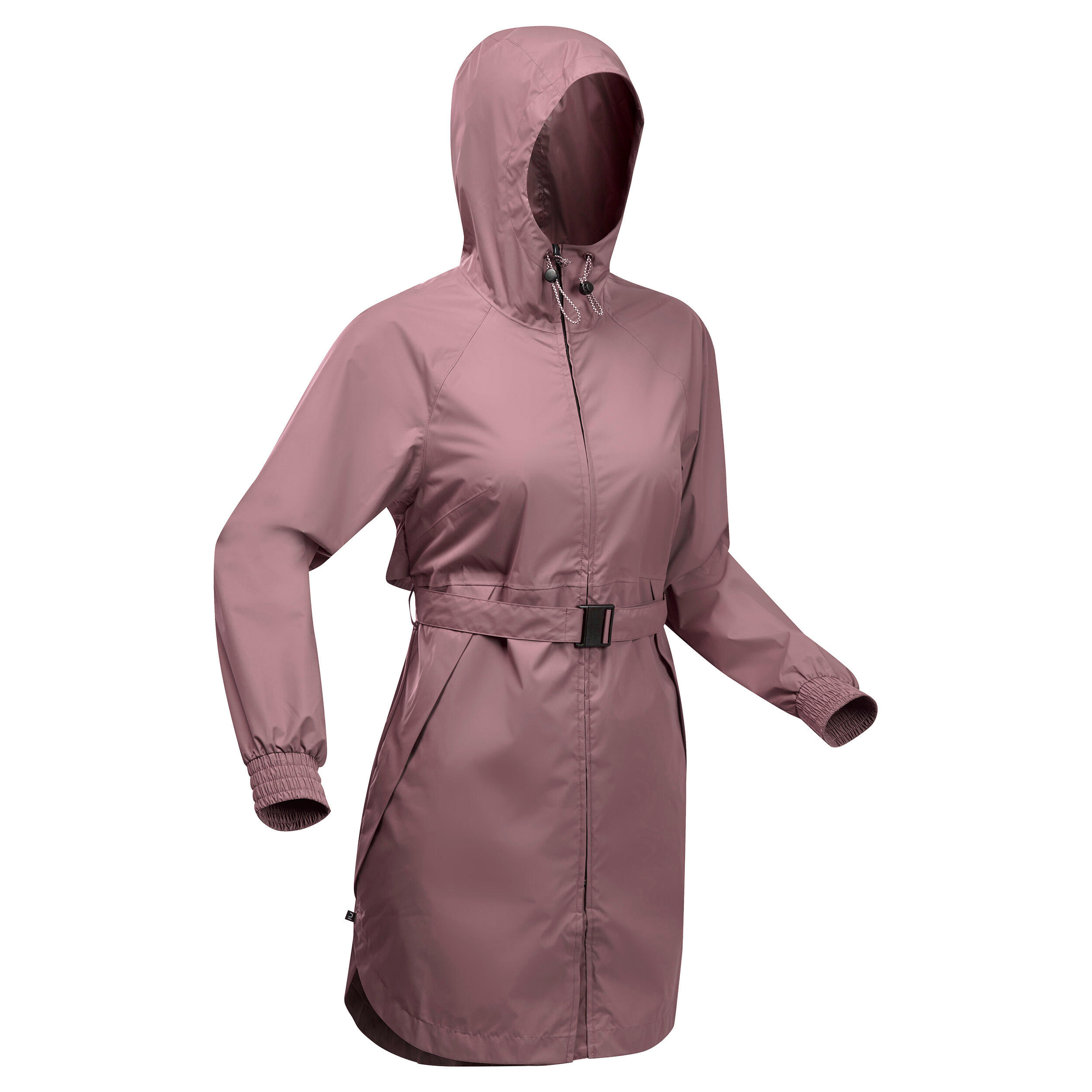 Chubasquero largo de montana y trekking Mujer Quechua Raincut Long Decathlon