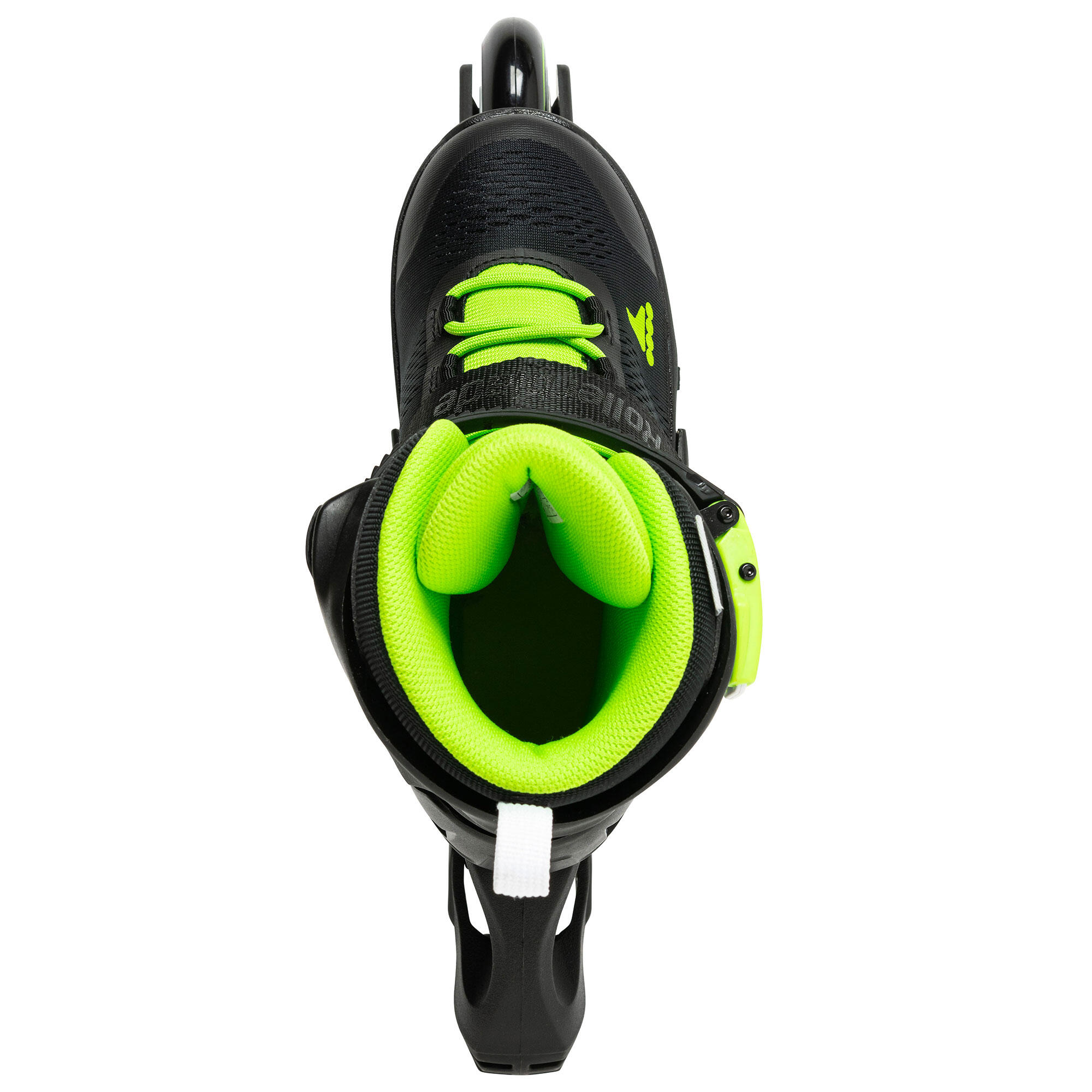 CHILDREN'S FITNESS ROLLER ROLLERBLADE MICROBLADE BLACK/GREEN