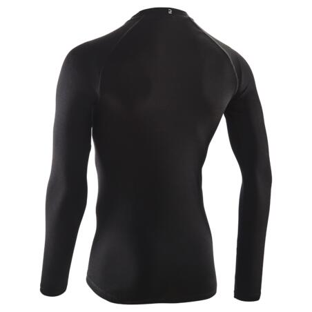 Crna biciklistička majica kratkih rukava - osnovni sloj ESSENTIAL