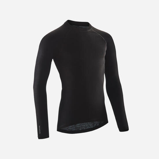 Maglia termica ciclismo uomo ESSENTIAL nera