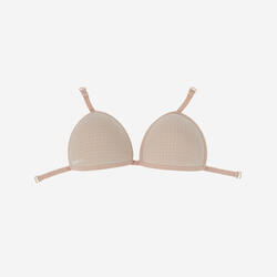 Coque amovible Brassière de maillot de bain femme natation beige