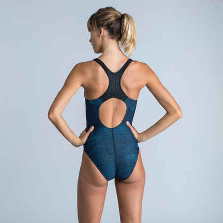 Women's 1-piece swimsuit - Kamyleon ALL FLU blue