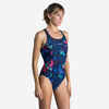 Sieviešu kopējais peldkostīms “Kamyleon All Tra”, tumši zils ar rozā elementiem