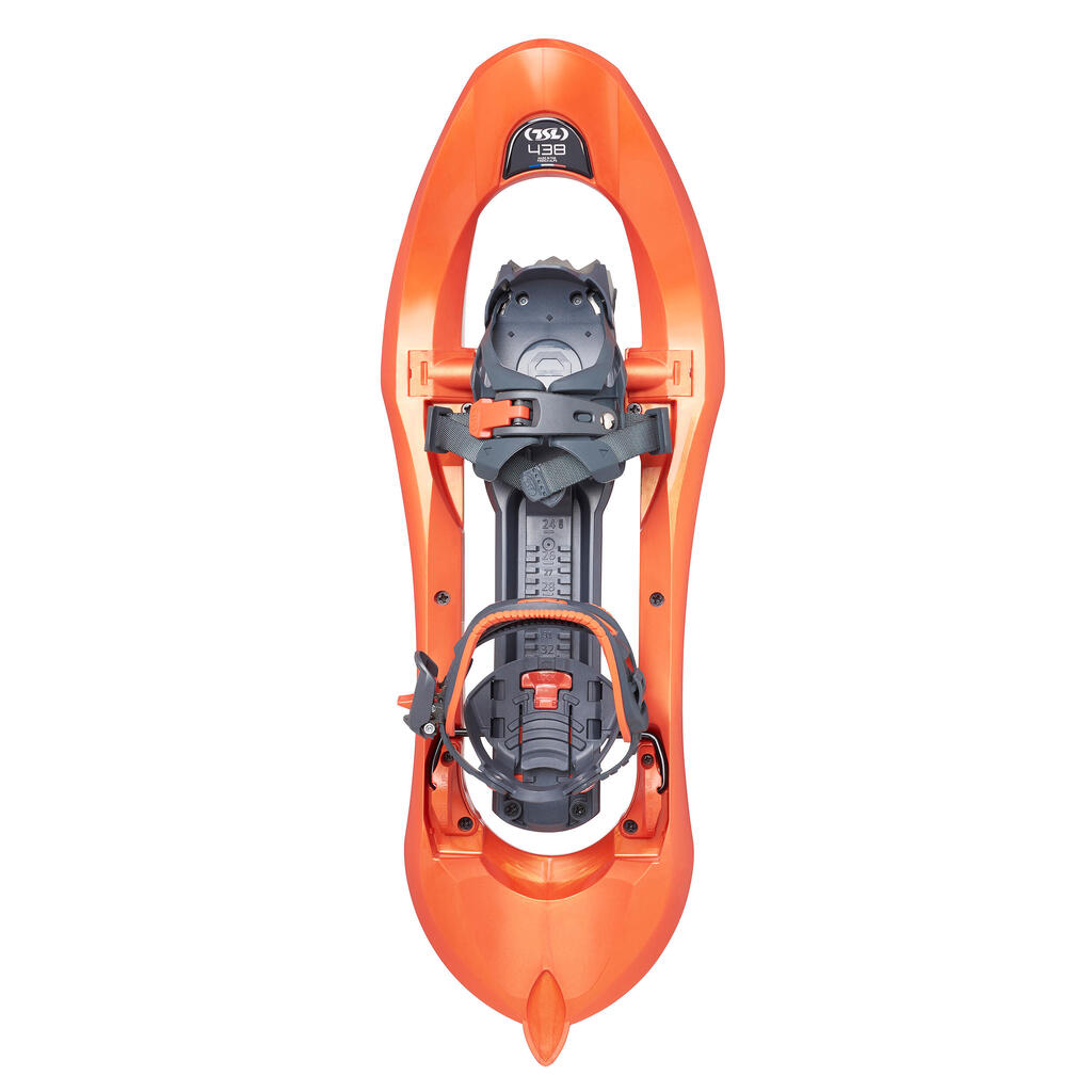 Large Deck Snowshoes - TSL 438 Up&Down Grip - Orange