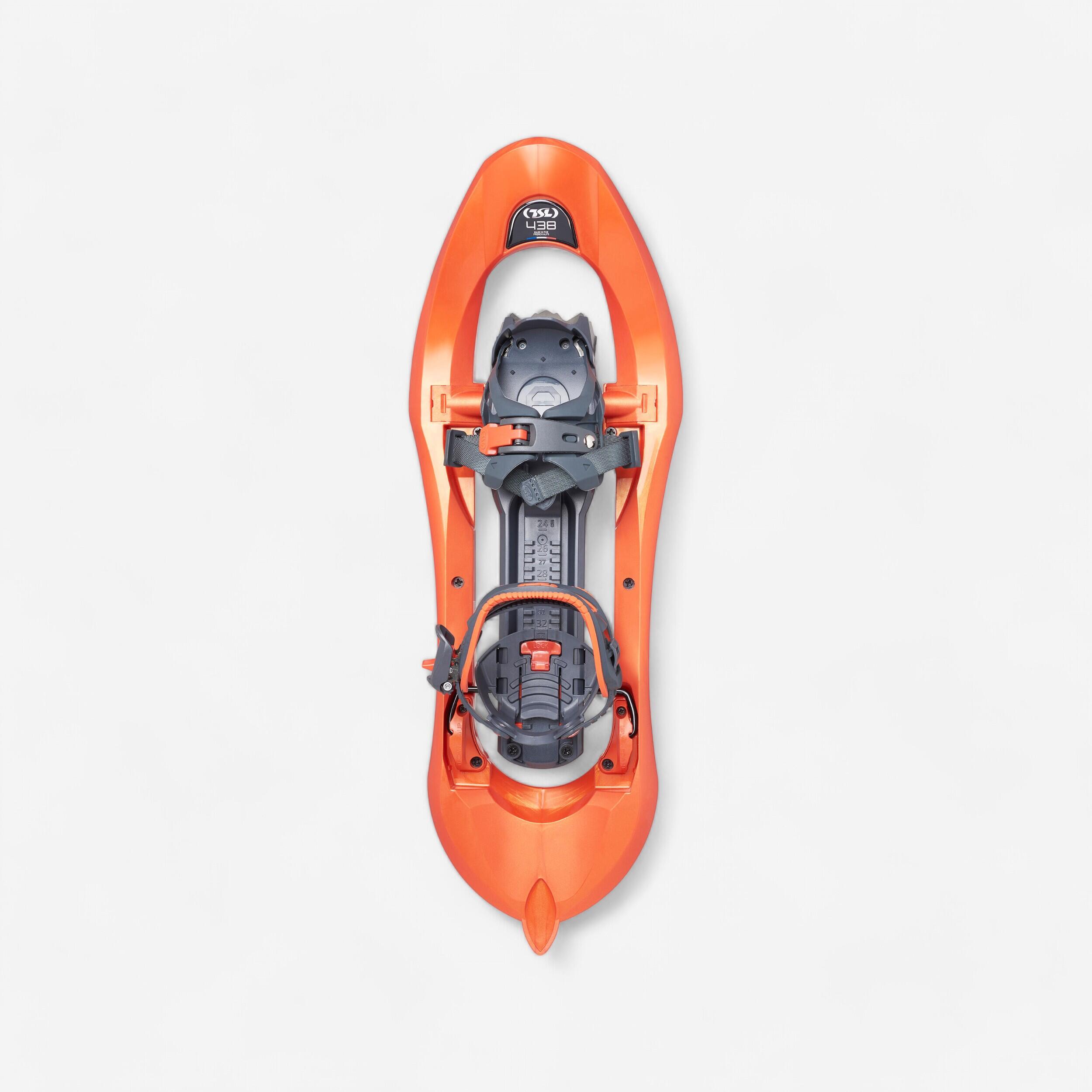 Large Deck Snowshoes - TSL 438 Up&Down Grip - Orange TSL - Decathlon