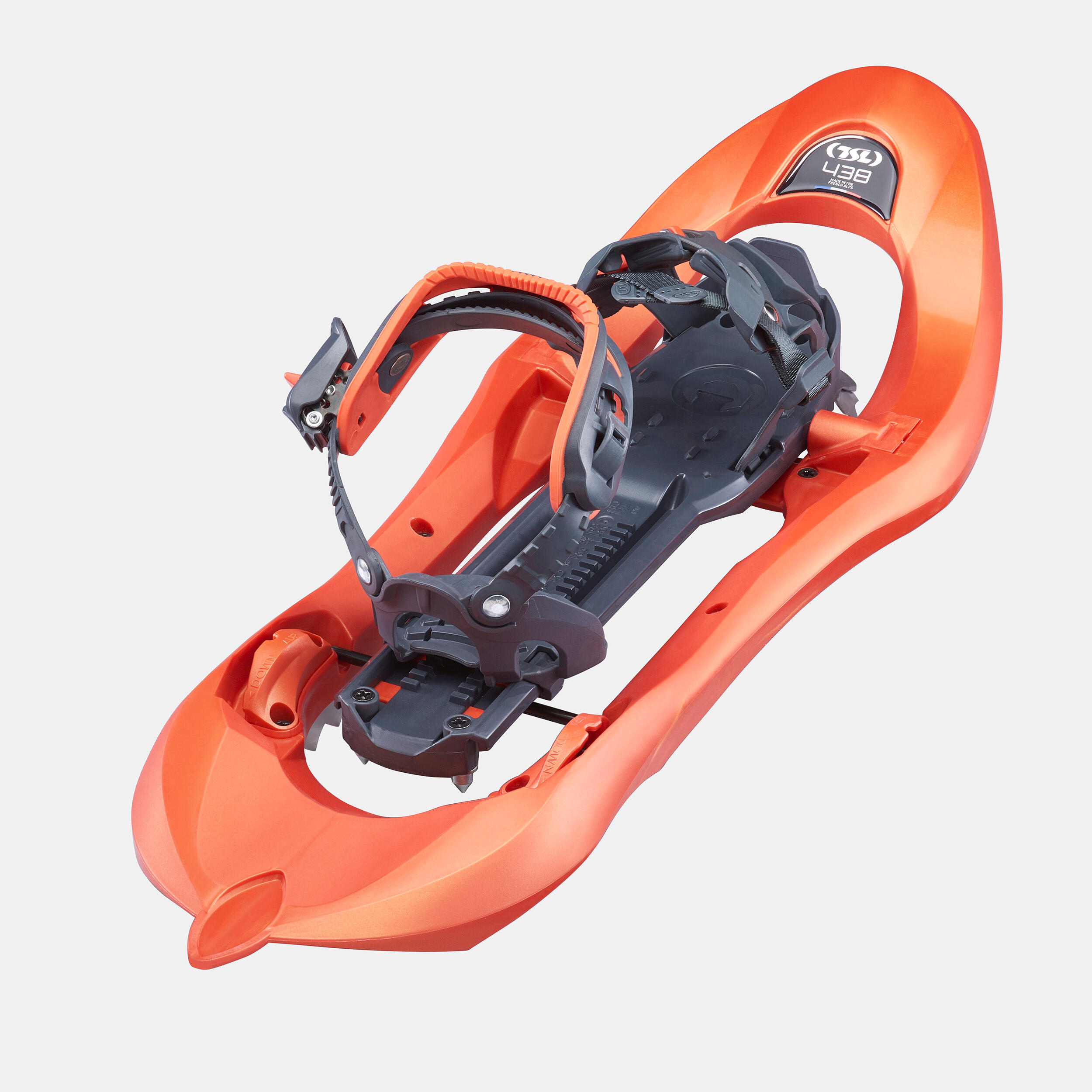 Large Deck Snowshoes - TSL 438 Up&Down Grip - Orange - Decathlon