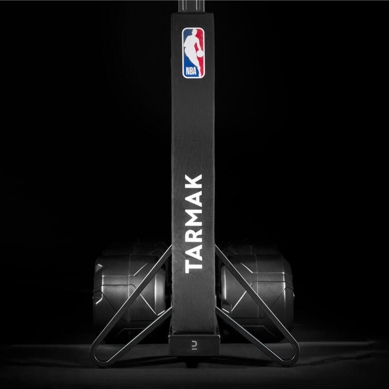 Tabela Basquetebol Dobrável Rodas e Altura Ajustável de 2,10-3,05 m B900 BOX NBA
