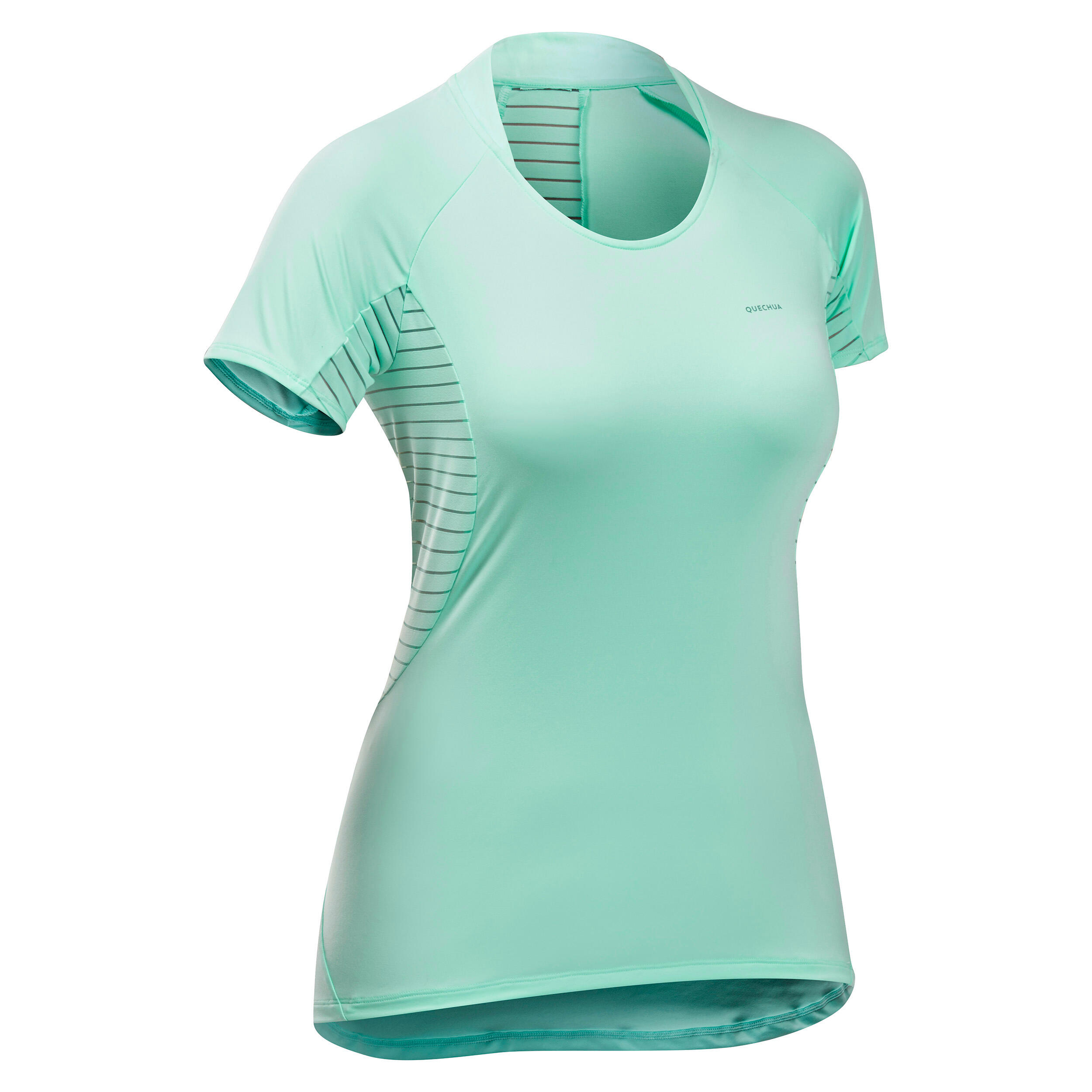 Women’s Hiking T-Shirt - MH 500 Turquoise - QUECHUA