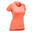 T-shirt trekking donna MH500 corallo