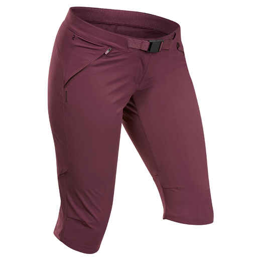 
      Braon ženske pantalone 3/4 za planinarenje MH500
  