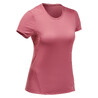 Women Hiking Quick Dry T-Shirt MH100 Bright Pink