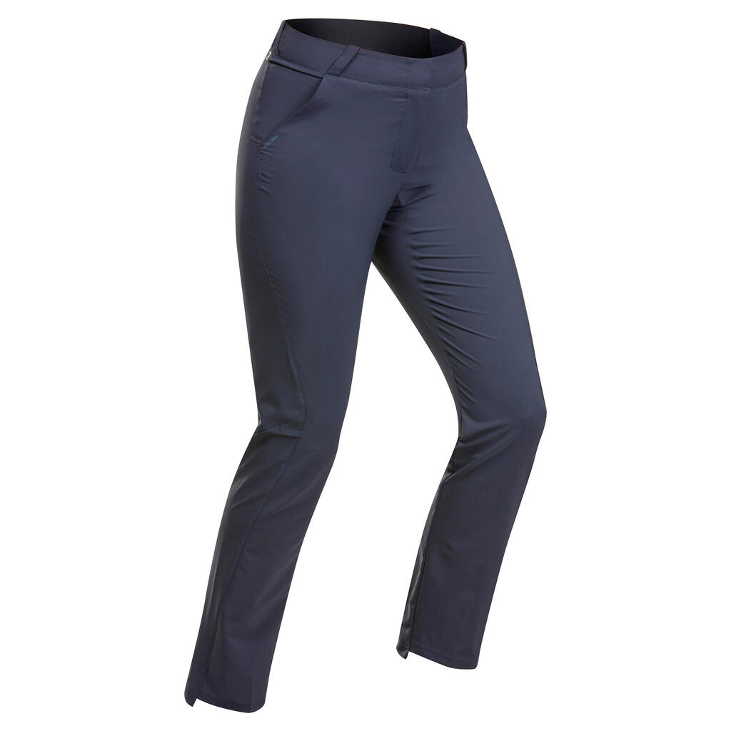 PANTALÓN DE SENDERISMO MONTAÑA MUJER MH100 GRIS