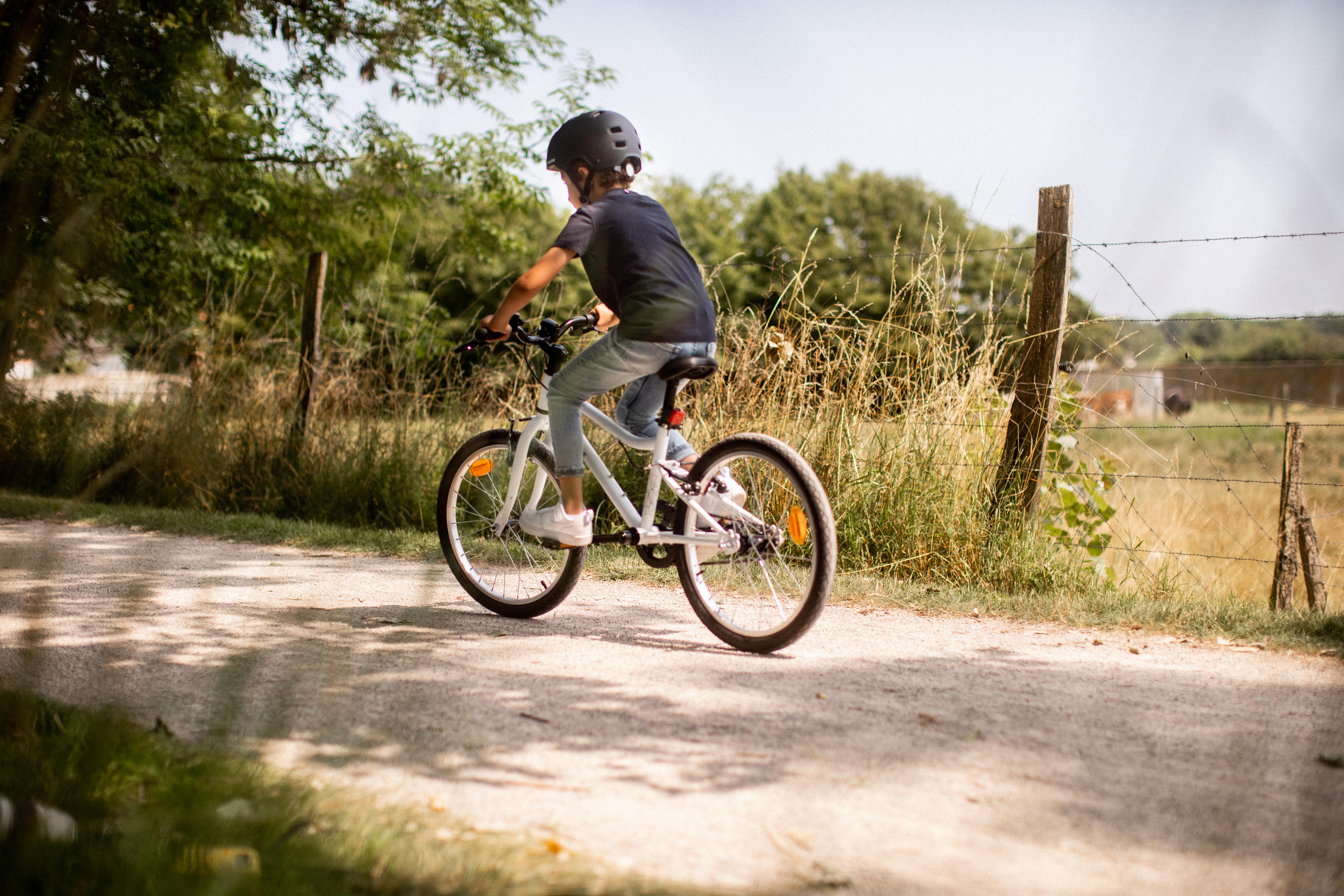 Kids' Hybrid Bike 20 in, Riverside 100, Age 6-9 - BTWIN