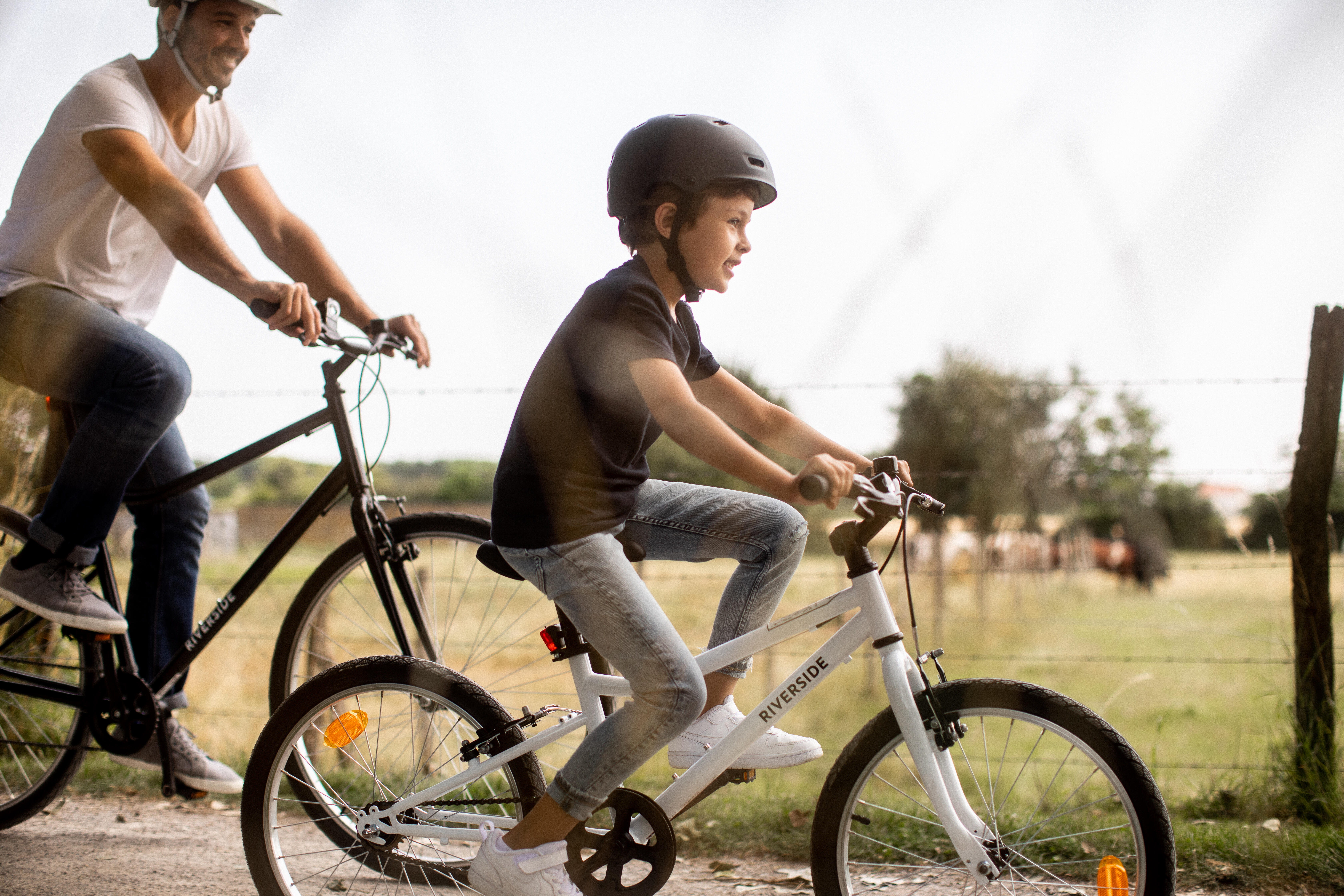 Kids' Hybrid Bike 20 in, Riverside 100, Age 6-9 - BTWIN
