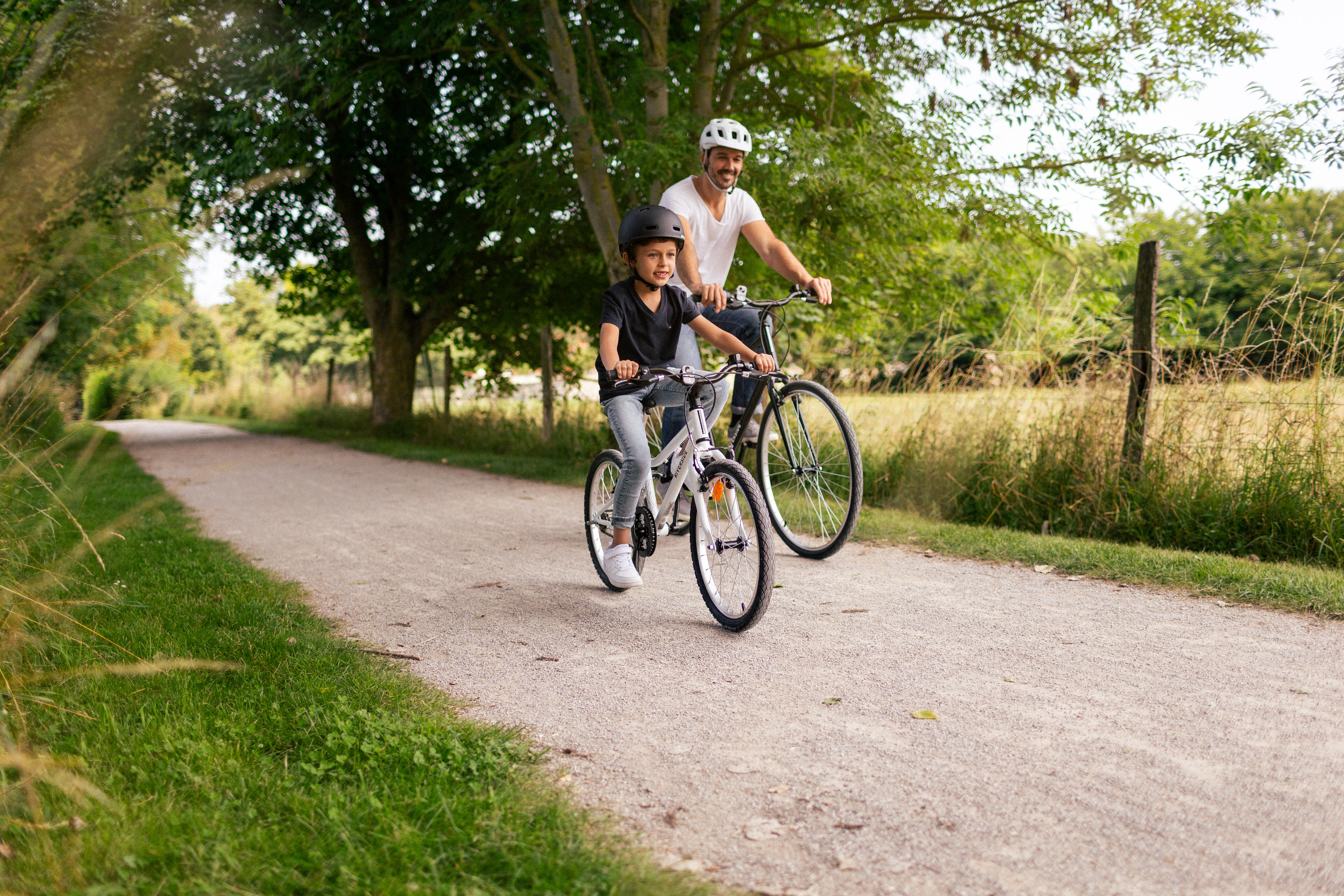 Kids' Hybrid Bike 20 in, Riverside 100, Age 6-9 - BTWIN