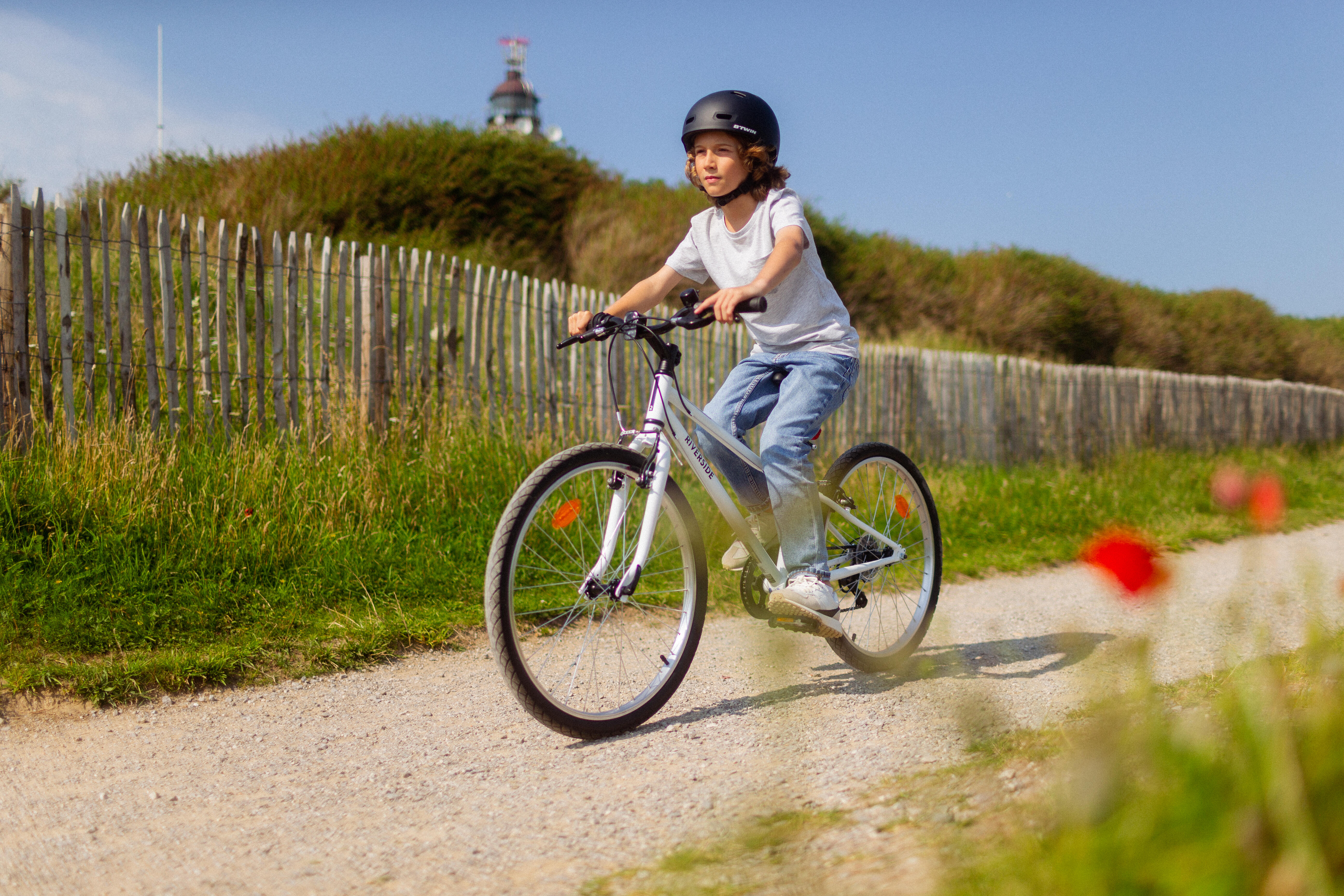 Vélo hybride enfant 24 po, Riverside 100, 9-12 ans - BTWIN