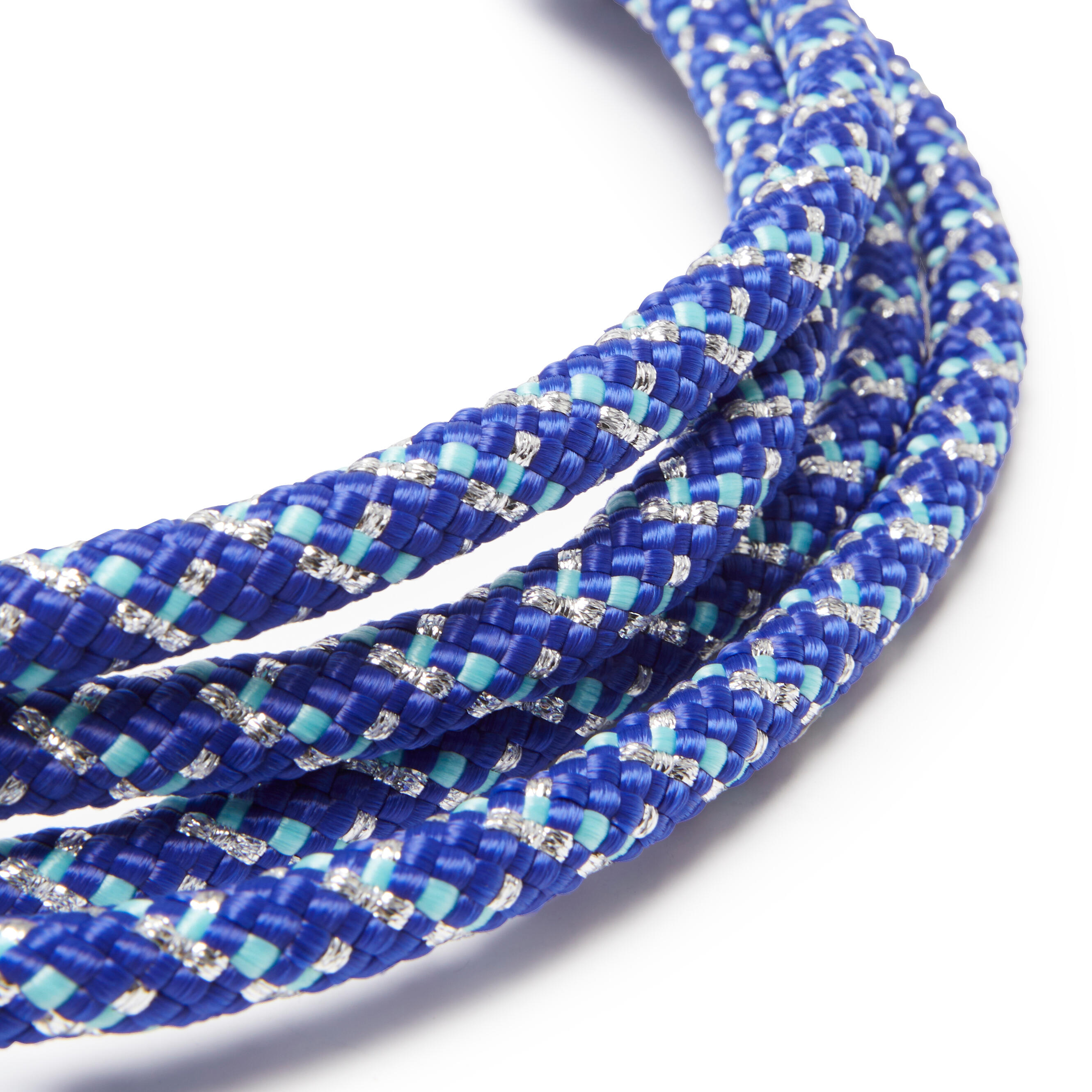 3-Metre Rhythmic Gymnastics Rope - Blue Glitter 2/10
