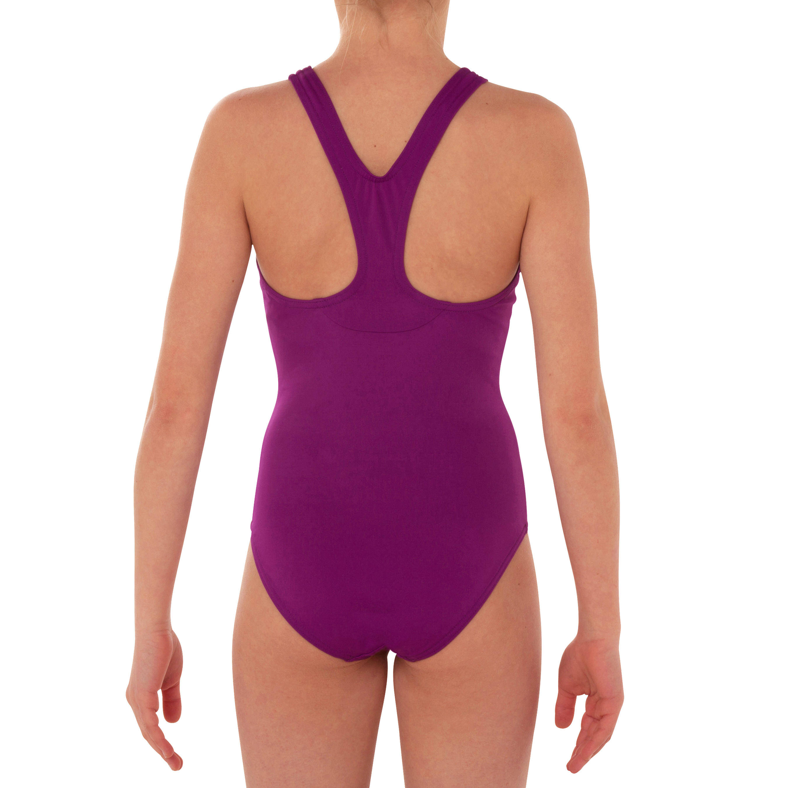 Leony Girls’ One-Piece Swimsuit - Purple -  2