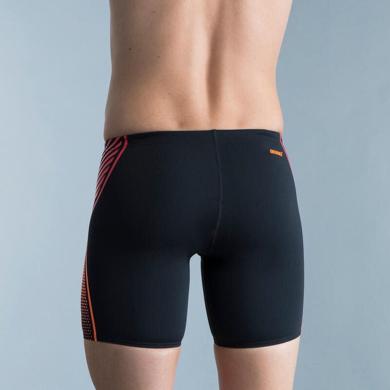 Maillot De Bain Boxer Homme Speedo Noir Orange Rouge