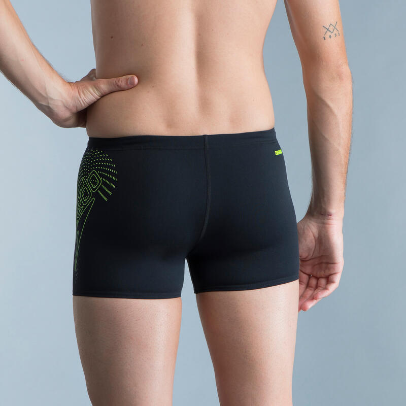 Maillot De Bain Boxer Speedo Noir Jaune