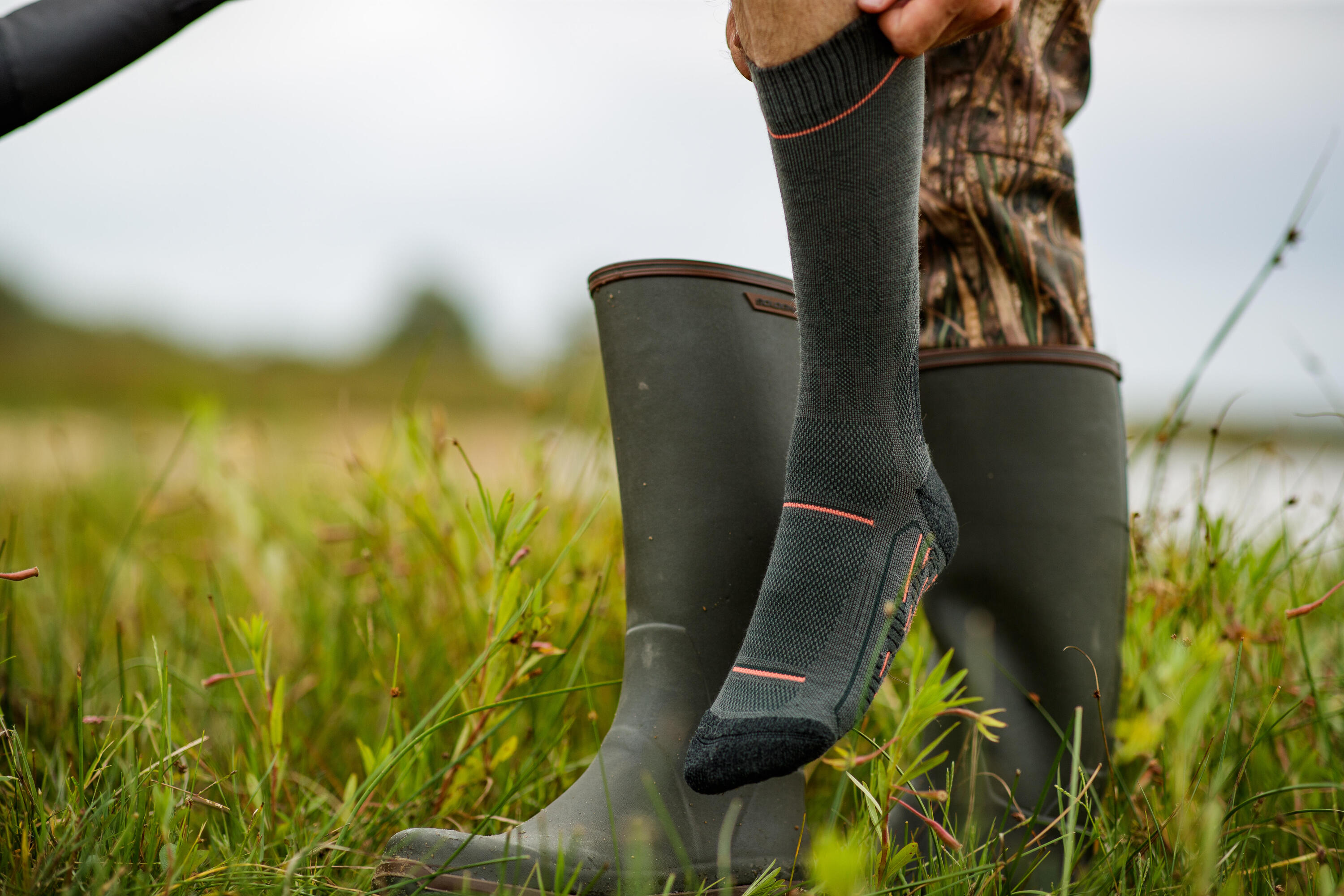 Chaussettes Chasse ACT 500 Merinos 4/6