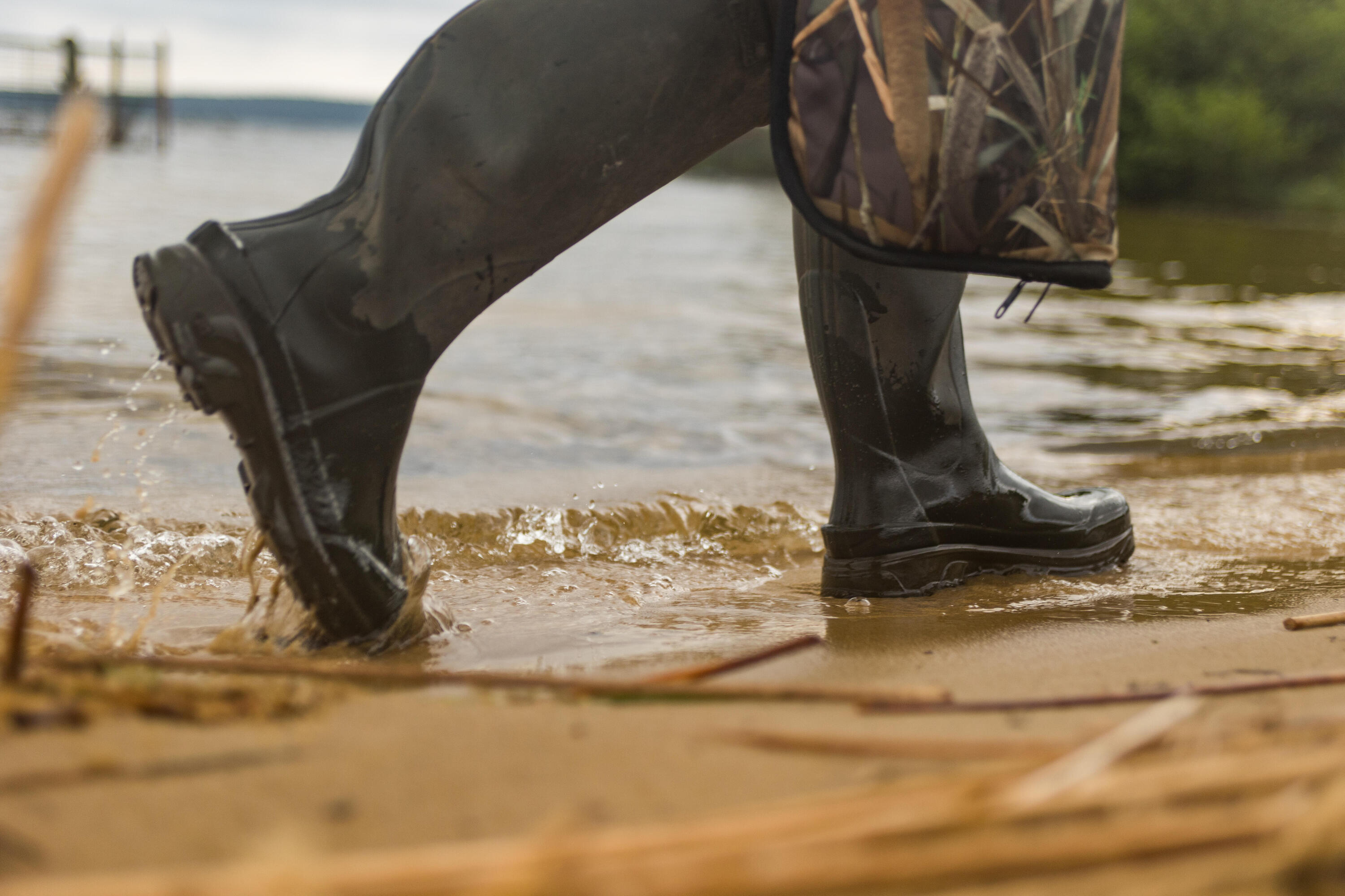 Rubber Hunting Rain Boot - 500 9/10
