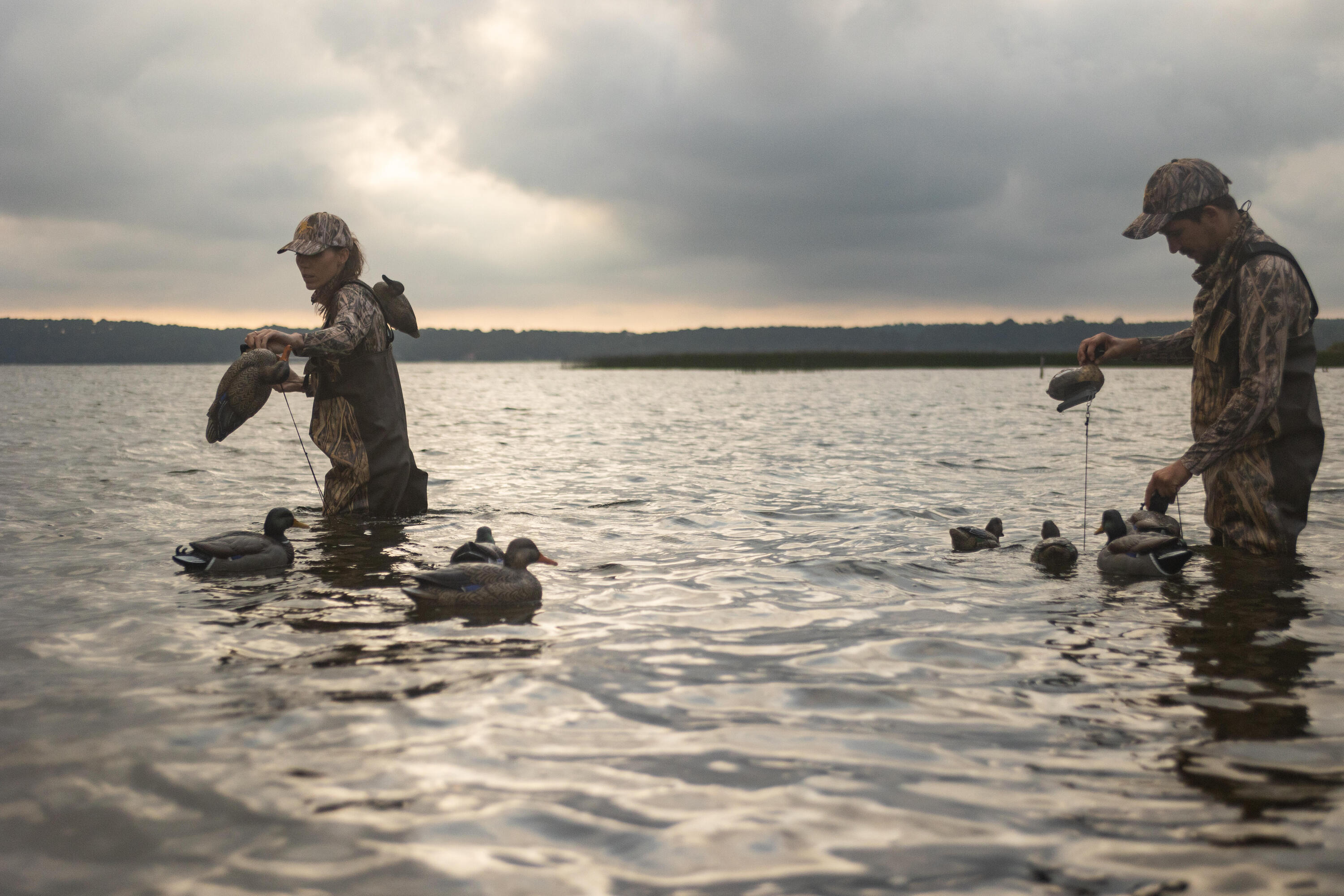 Jagd-Wathose 520 mit Taschen Camouflage Schilf  10/13