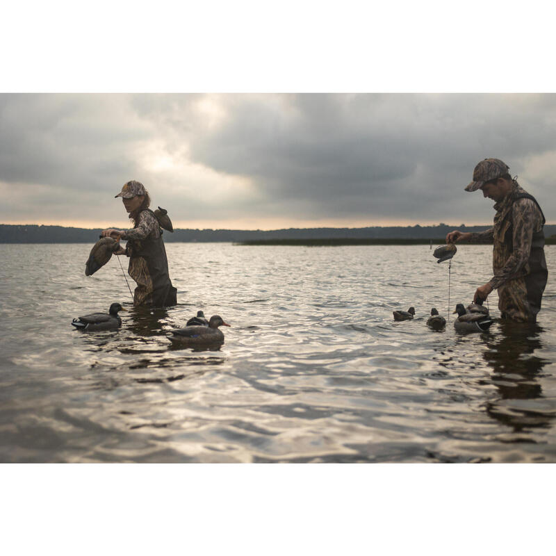 Waders chasse avec poches 520 camouflage marais