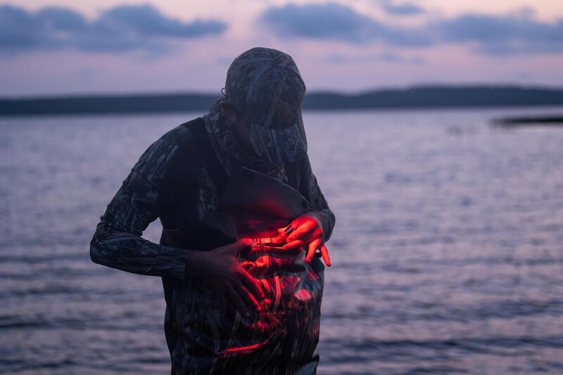 Jagd-Schirmmütze beleuchtet 500 LED Camouflage