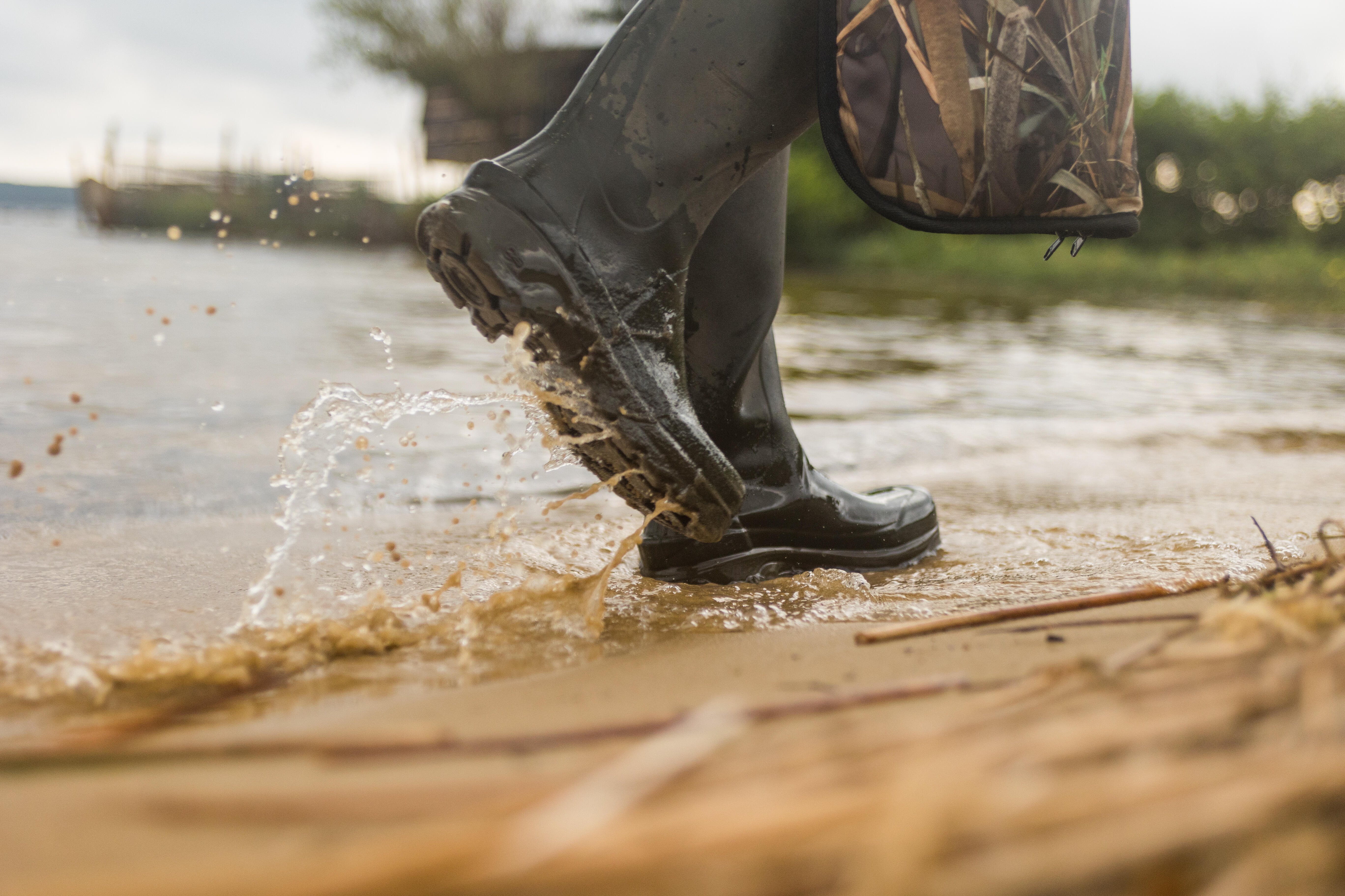 Durable Rubber Boots - 500 Green - SOLOGNAC