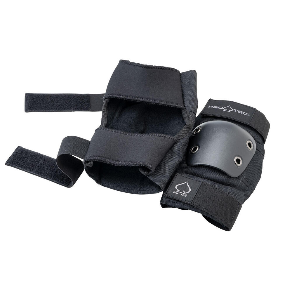 Adult Skateboarding Knee and Elbow Pads - Black