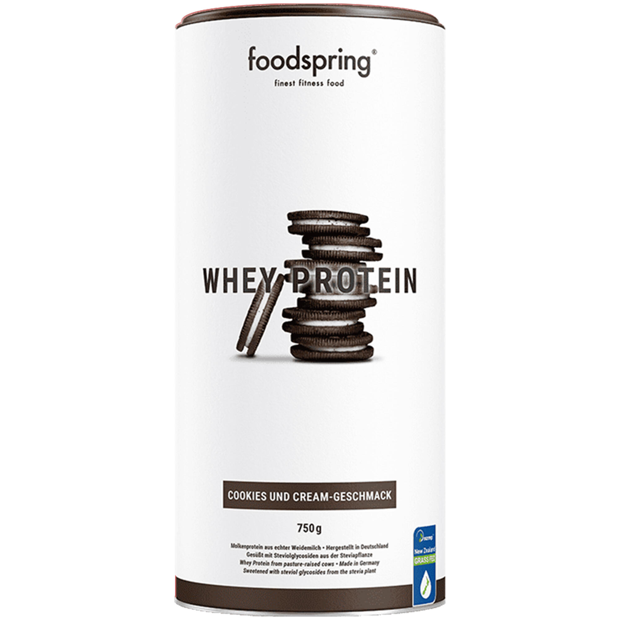 Proteína Whey 23g Cookies and Cream Foodspring 750g