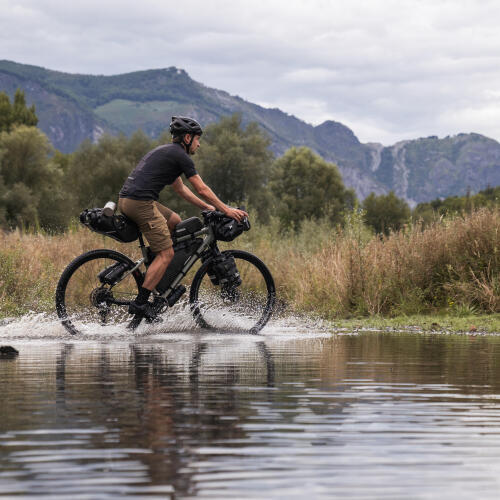 Rahmentasche Bikepacking Rolltop Full Frame wasserdicht IPX6 Größe M/L/XL 