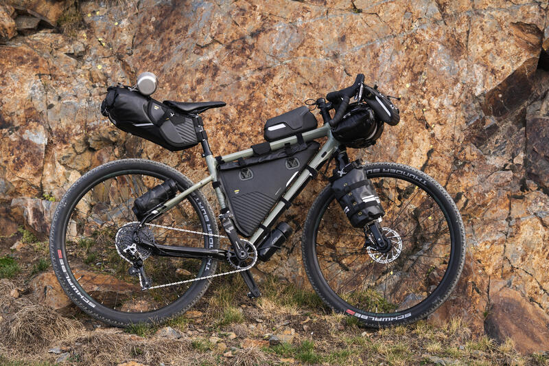 Bolsa bikepacking horquilla 4 L estanca IPX6 Riverside negro