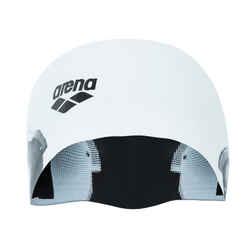 Reversible Silicone Swim Cap - Black/White