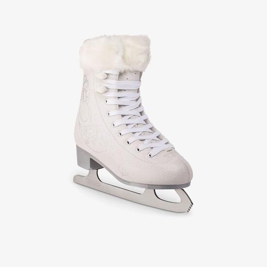 Schlittschuhe Damen – 500 weiss
