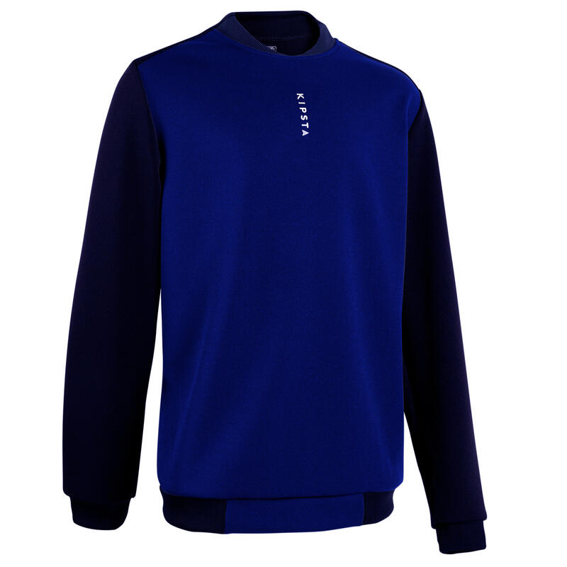Training top voetbal kind T100 donkerblauw