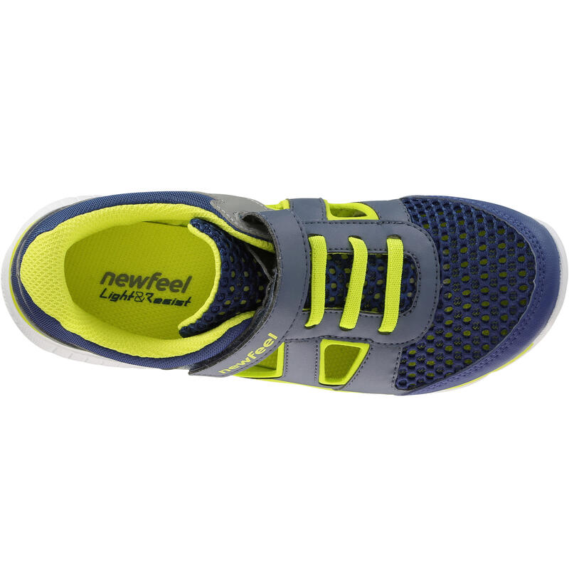 ACTIWALK 520 KIDS' WALKING SHOES - BLUE/YELLOW