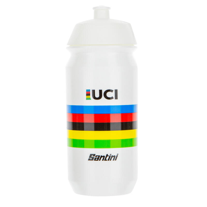 Borraccia Santini UCI 500 ML bianca ciclismo bici da corsa MTB