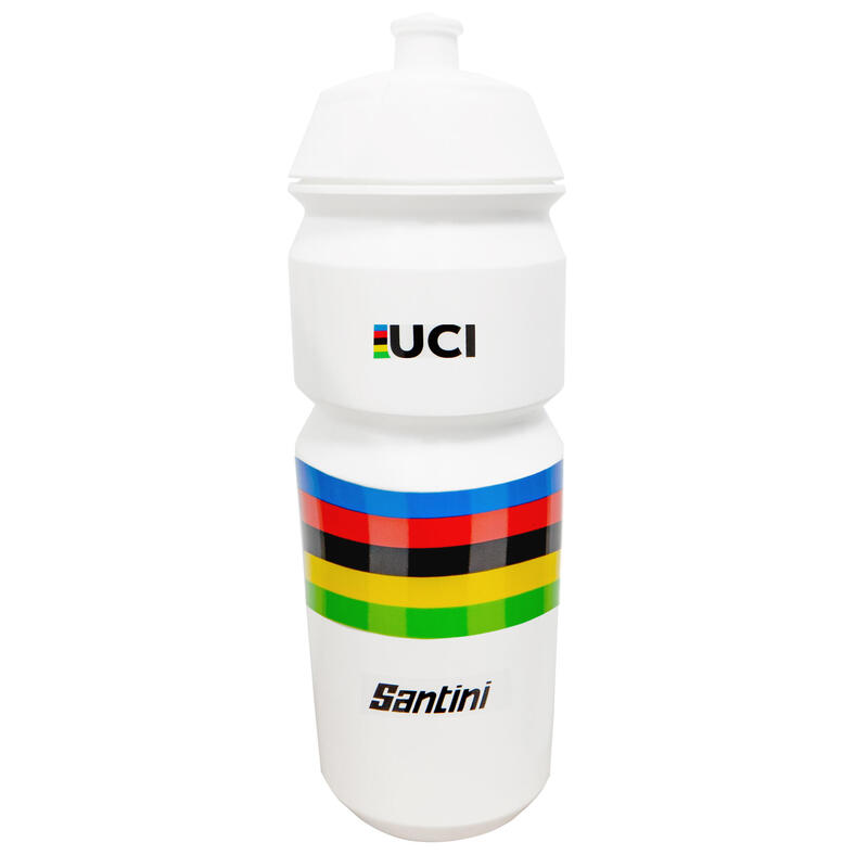 Borraccia Santini UCI 750 ML bianca ciclismo bici da corsa MTB
