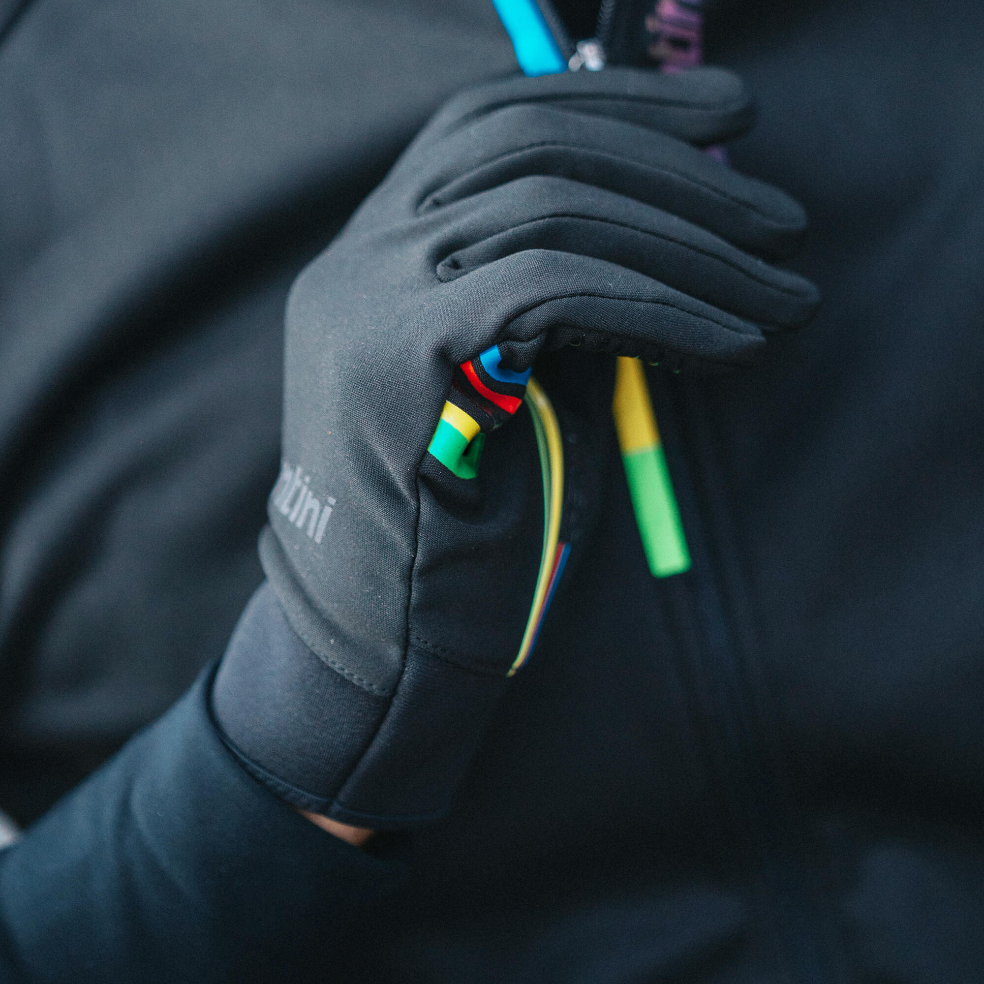 guanti ciclismo Santini UCI mezza stagione 8/8